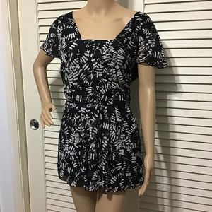 Nine West 16W Black & White Blouse Tops